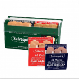 navulling salvequick: 6 box a 45 pleisters plastic