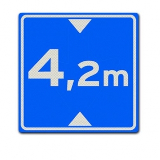 VERKEERSBORD L01 HOOGTE ONDERDOORGANG