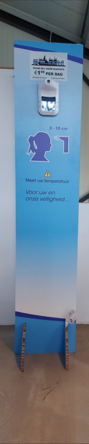 Voorhoofdthermometer zuil